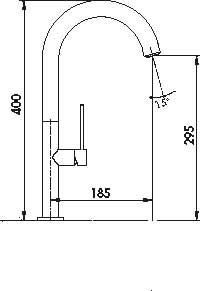 Plan Mitigeur en laiton Luisina Mitigeur RC602 015 couleur finition chromée