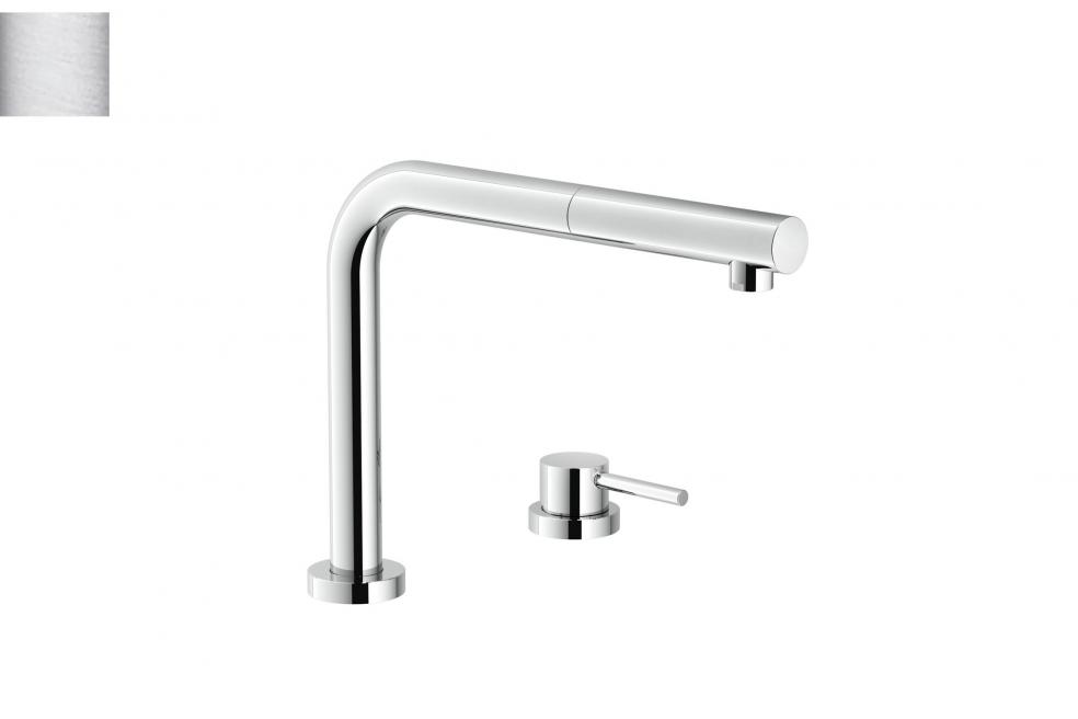  Mitigeur en laiton Luisina Mitigeur + Douchette RC93500/BR057 couleur finition inox RC93500/BR057