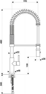 Plan  Mitigeur Luisina Mitigeur-multi-jets-douchette Laiton Laiton  Noir  RC950DONO079