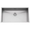 Evier en inox Rodi Box Line Box Line 74 AF finition satin couleur inox 700x400 avec 1 cuve vidage manuel