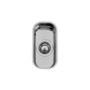 Evier en inox Rodi Single Bowls Singular finition poli couleur inox 146x296 avec 1 cuve vidage manuel