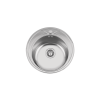 Evier en inox Rodi Single Bowls Pio Redondo SP finition poli couleur inox avec 1 cuve vidage manuel