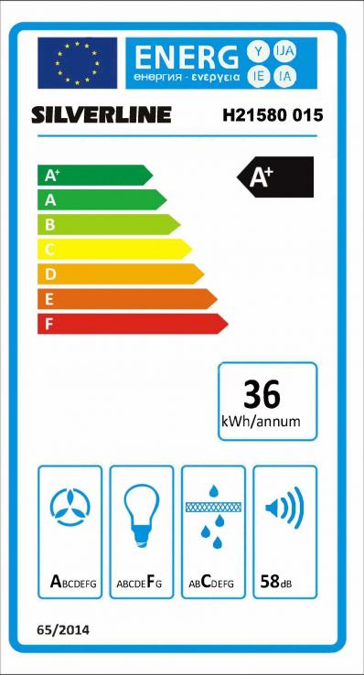 Vue 5 Hotte en non précisé Silverline Baikal H21580 015