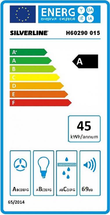 Vue 4 Hotte en non précisé Silverline California H60290 015 couleur inox