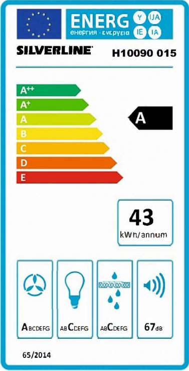 Vue 3 Hotte en non précisé Silverline Tessy H10090 015 couleur inox