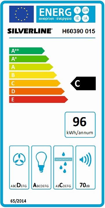 Vue 5 Hotte en non précisé Silverline Tallia H60390 015 couleur inox