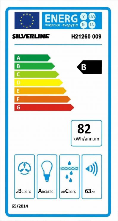 Vue 2 Hotte en non précisé Silverline Popa H21260 009