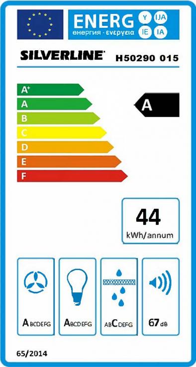 Vue 2 Hotte en non précisé Silverline Ouréa H50290 015 couleur inox