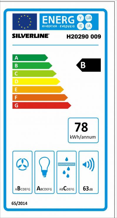 Vue 6 Hotte en non précisé Silverline Toundra H20290 009 couleur noir