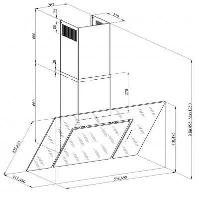 Plan Hotte en non précisé Silverline Zéna H20460 009