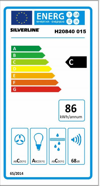 Vue 3 Hotte en non précisé Silverline Olga H20840 015 couleur inox