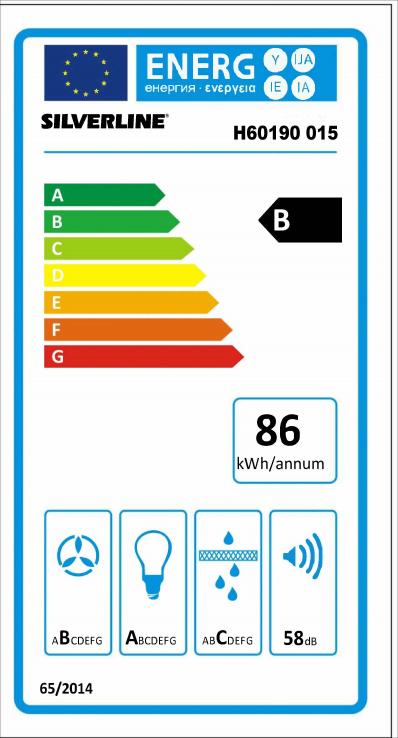 Vue 4 Hotte en non précisé Silverline Daky H60190 015 couleur inox