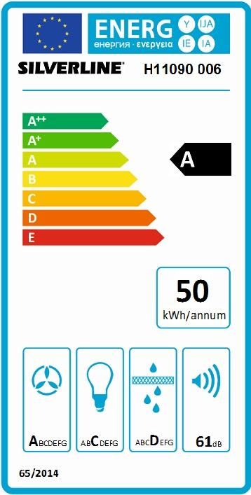 Vue 2 Hotte en non précisé Silverline Art H11090 006 couleur blanc