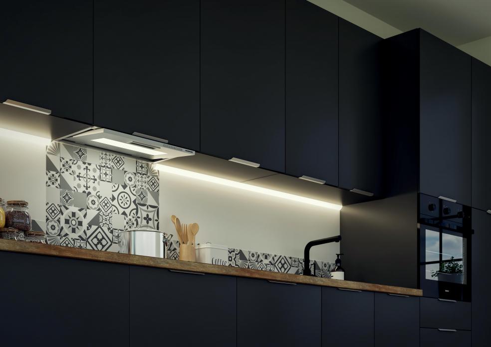 Vue 1 Hotte en non précisé Silverline Tiara H50660 015 couleur inox