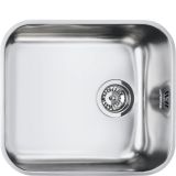 Evier en inox Smeg Alba UM45 couleur inox avec 1 cuve