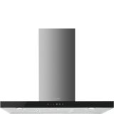 Hotte Smeg Hotte-décorative-murale-inox-verre-noir-900-mm-ks905nxe2 KS905NXE2 largeur 0x0 mm