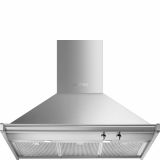 Hotte Smeg Hotte-décorative-murale-inox-900-mm-kd90hxe KD90HXE largeur 0x0 mm