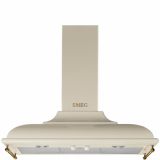 Hotte Smeg Hotte-décorative-murale-crème-900-mm-kc19poe KC19POE largeur 0x0 mm